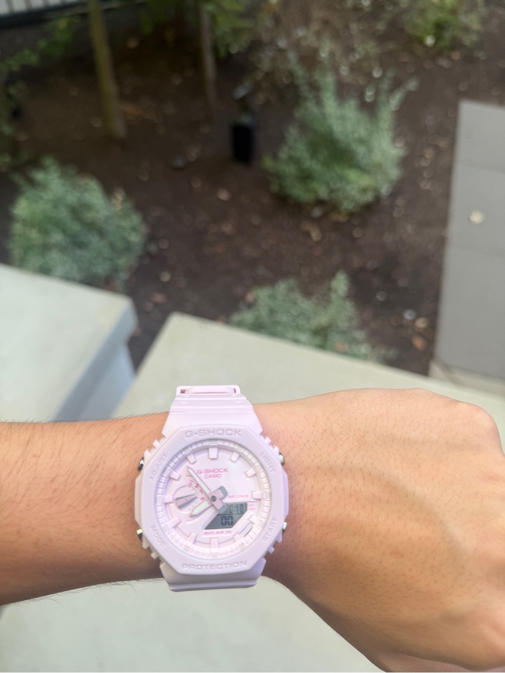 G-Shock Pastel Pink Analog-Digital Sport Watch